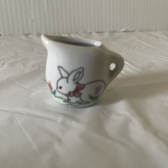 Bunny Mini Tea Set Replacement Pieces Rabbit Miniature Doll House Easter - Picture 13 of 16